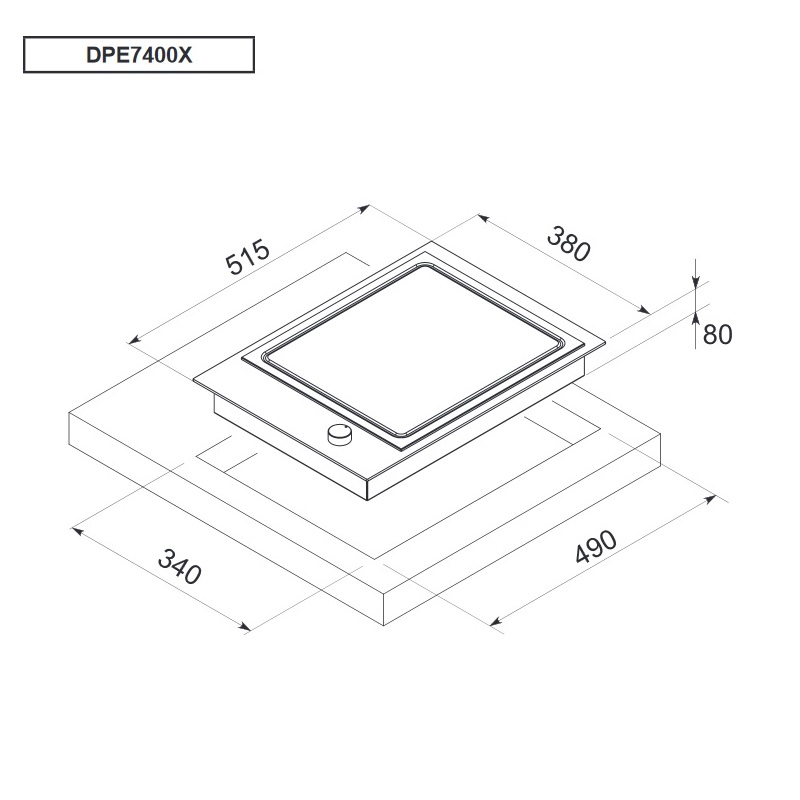 Варильна поверхня De Dietrich DPE7400X - изображение 3